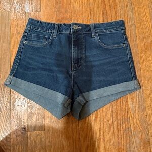 Zara Dark Blue Jean Shorts